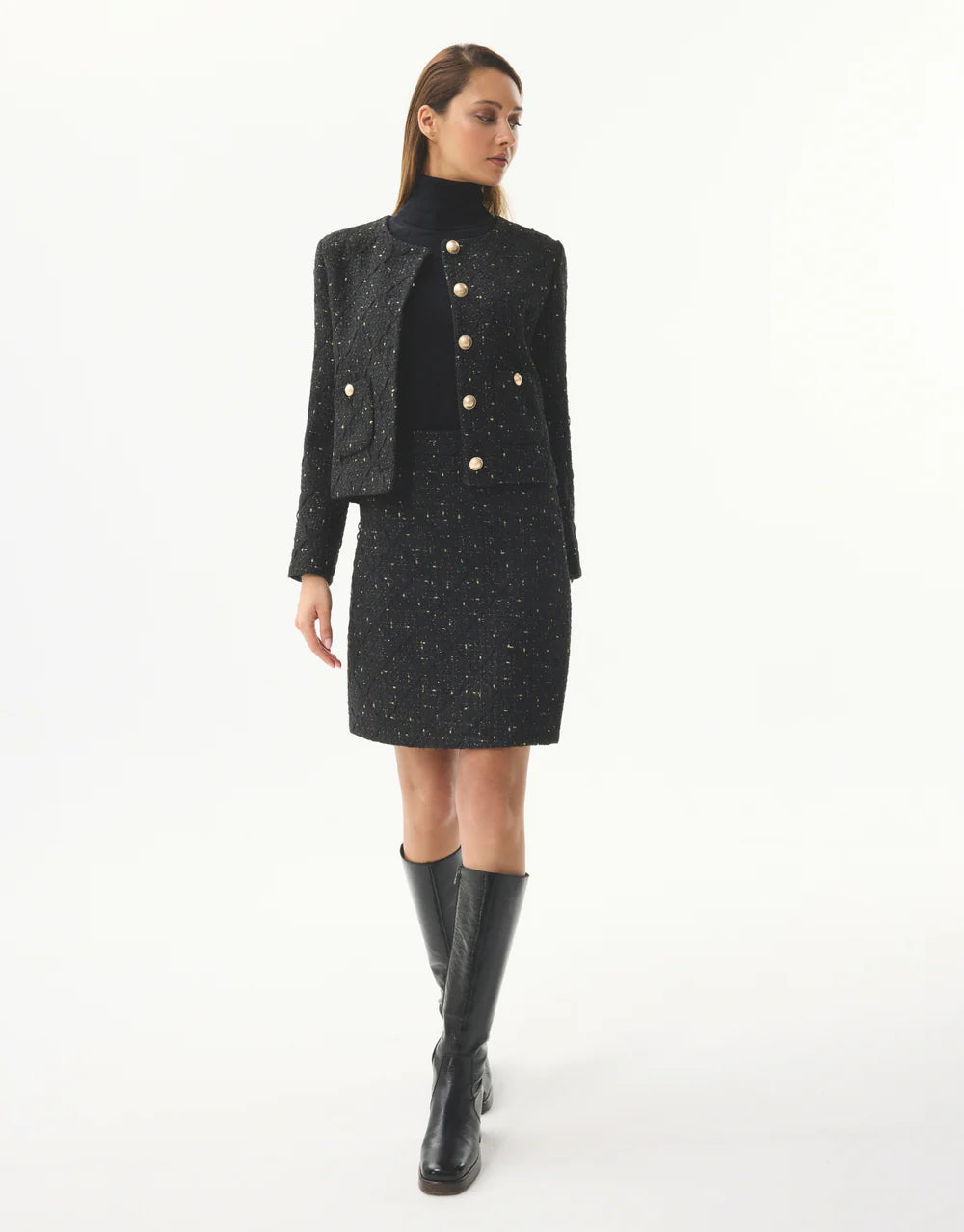 Lorene Tweed Skirt Set