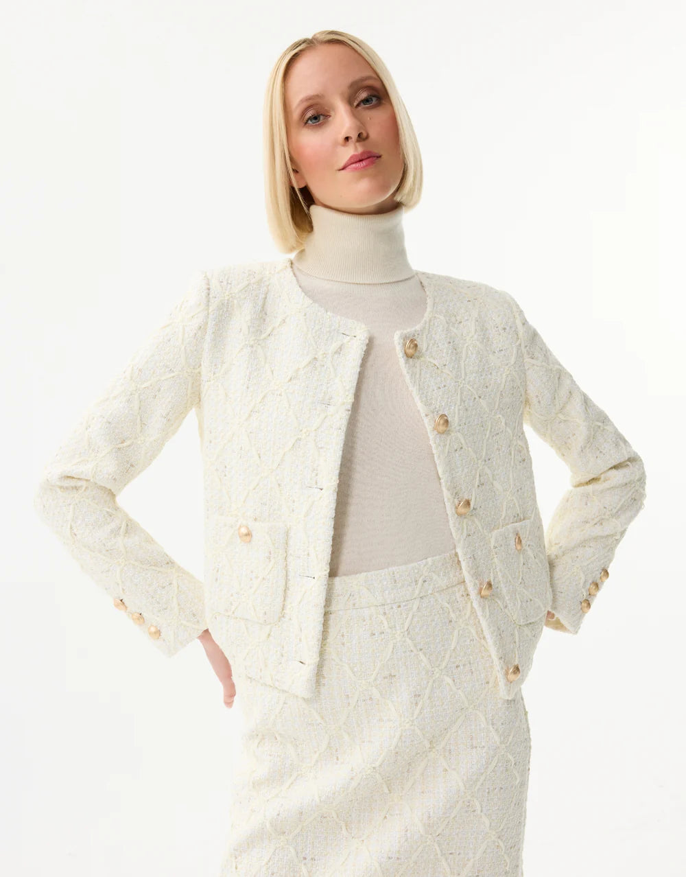 Lorene Tweed Skirt Set