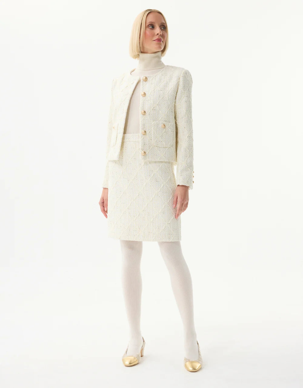 Lorene Tweed Skirt Set