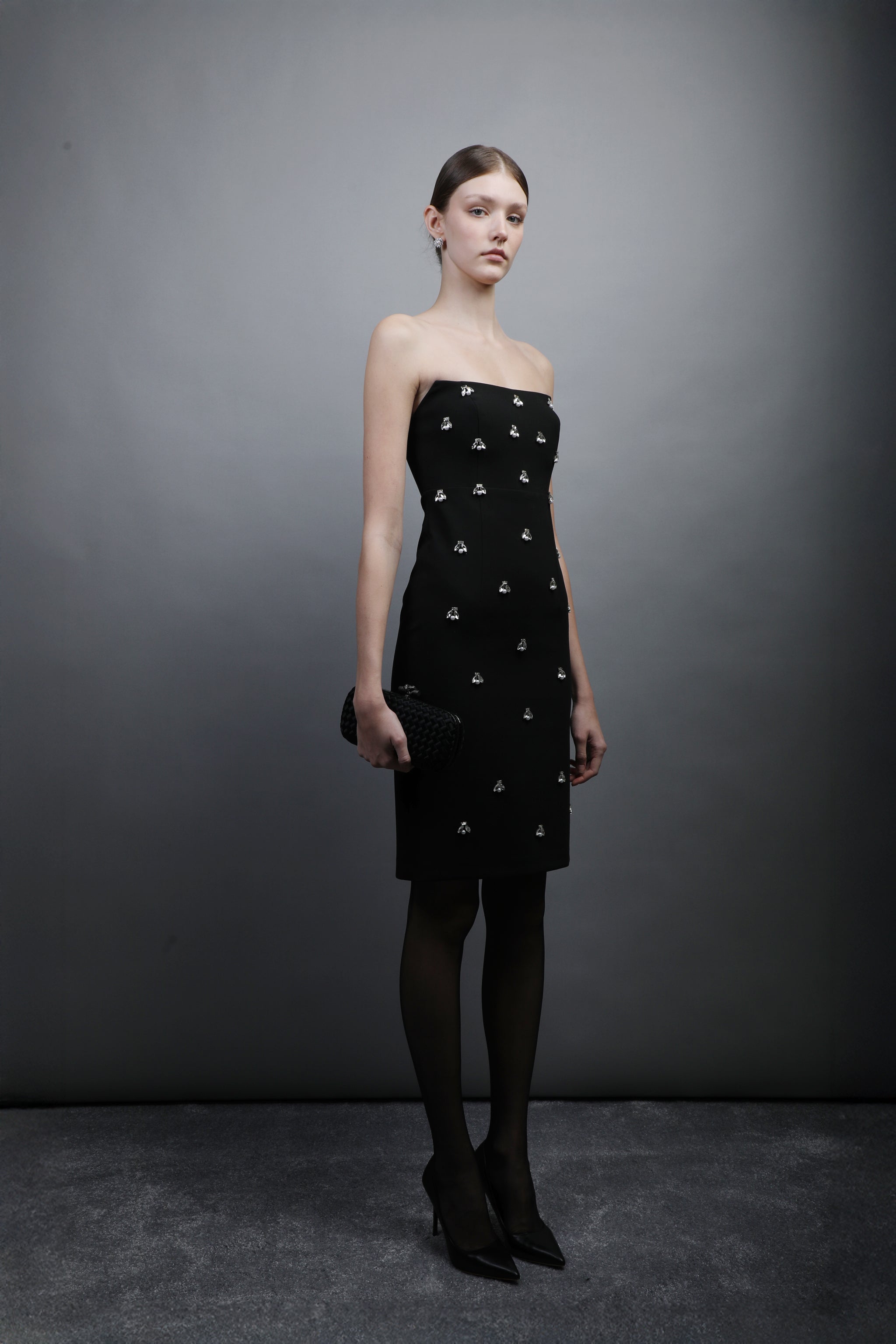Elegant Embellished Strapless Dress