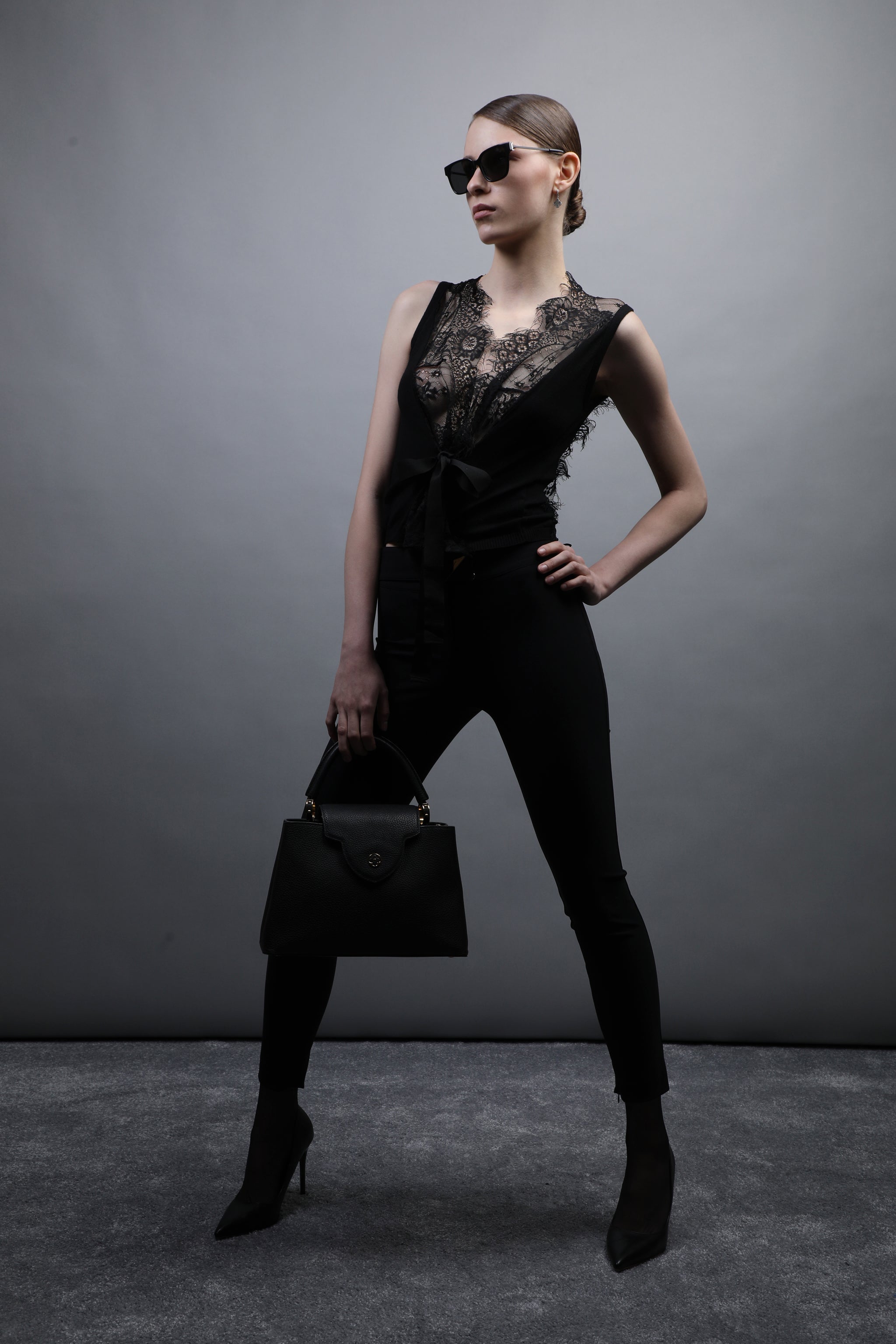Short sleeves dentelle top