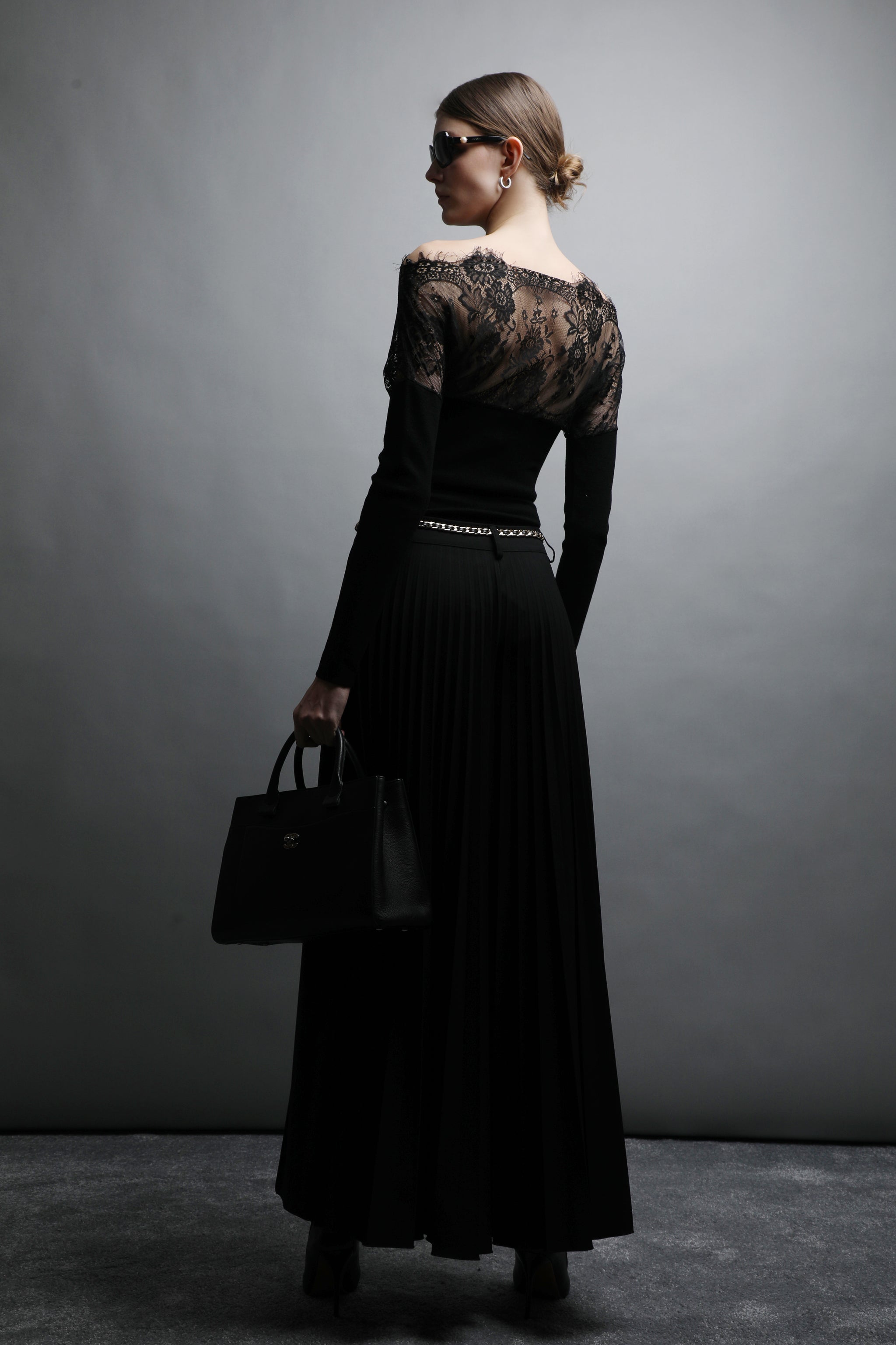 Long sleeve dentelle top
