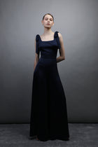 Jumpsuit with Shoulder Tie Details