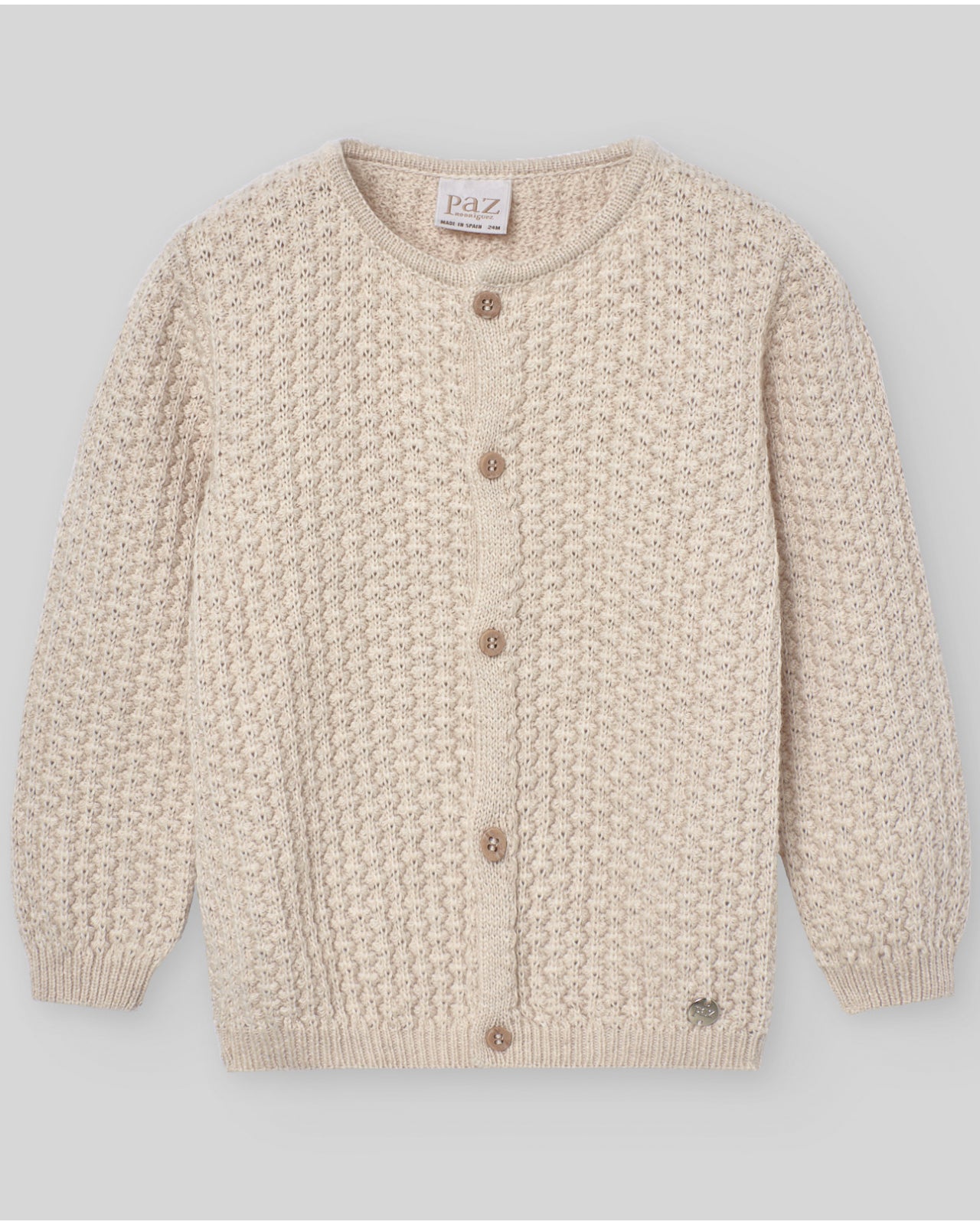 Knitted girl cardigan