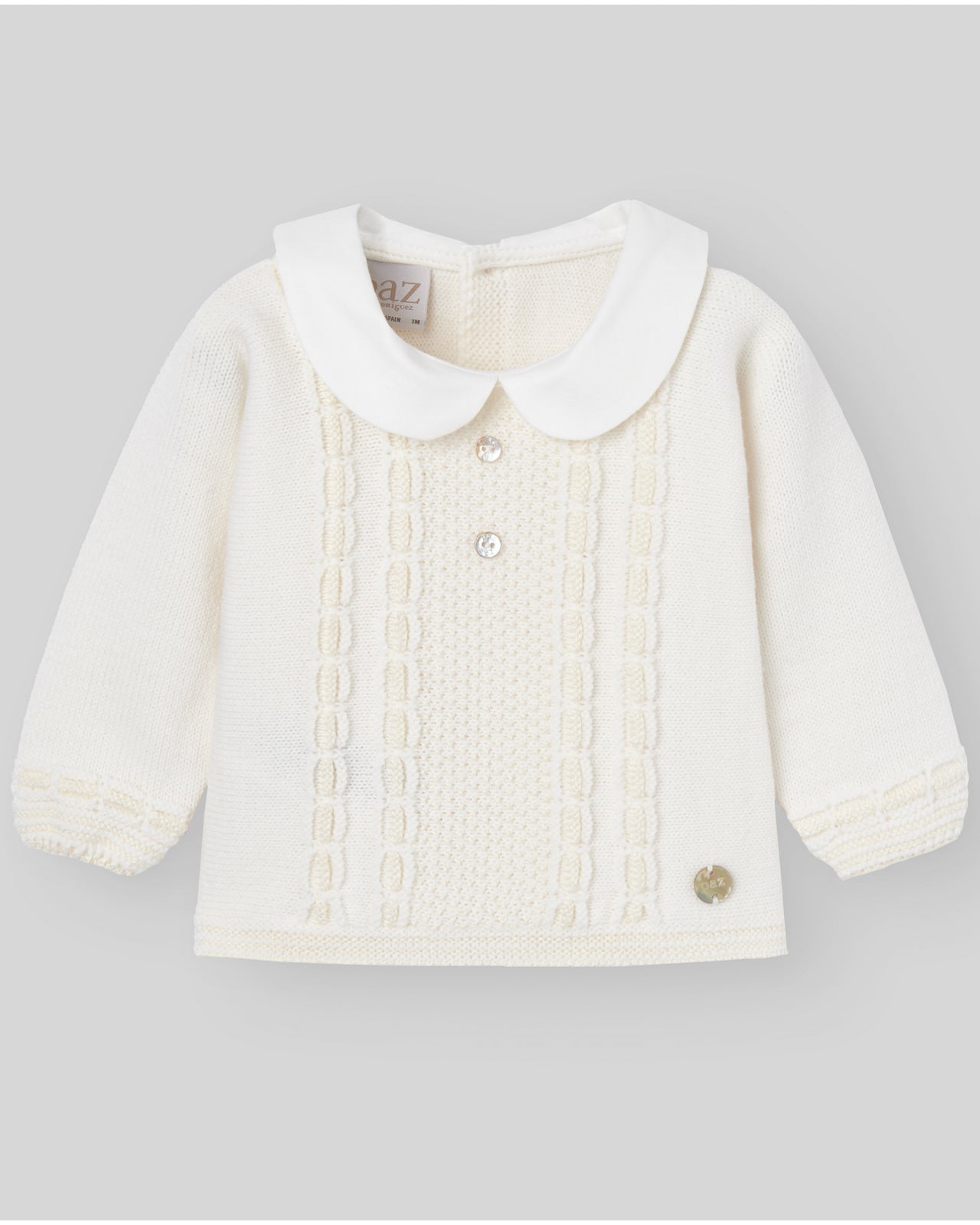 Knitted baby sweater