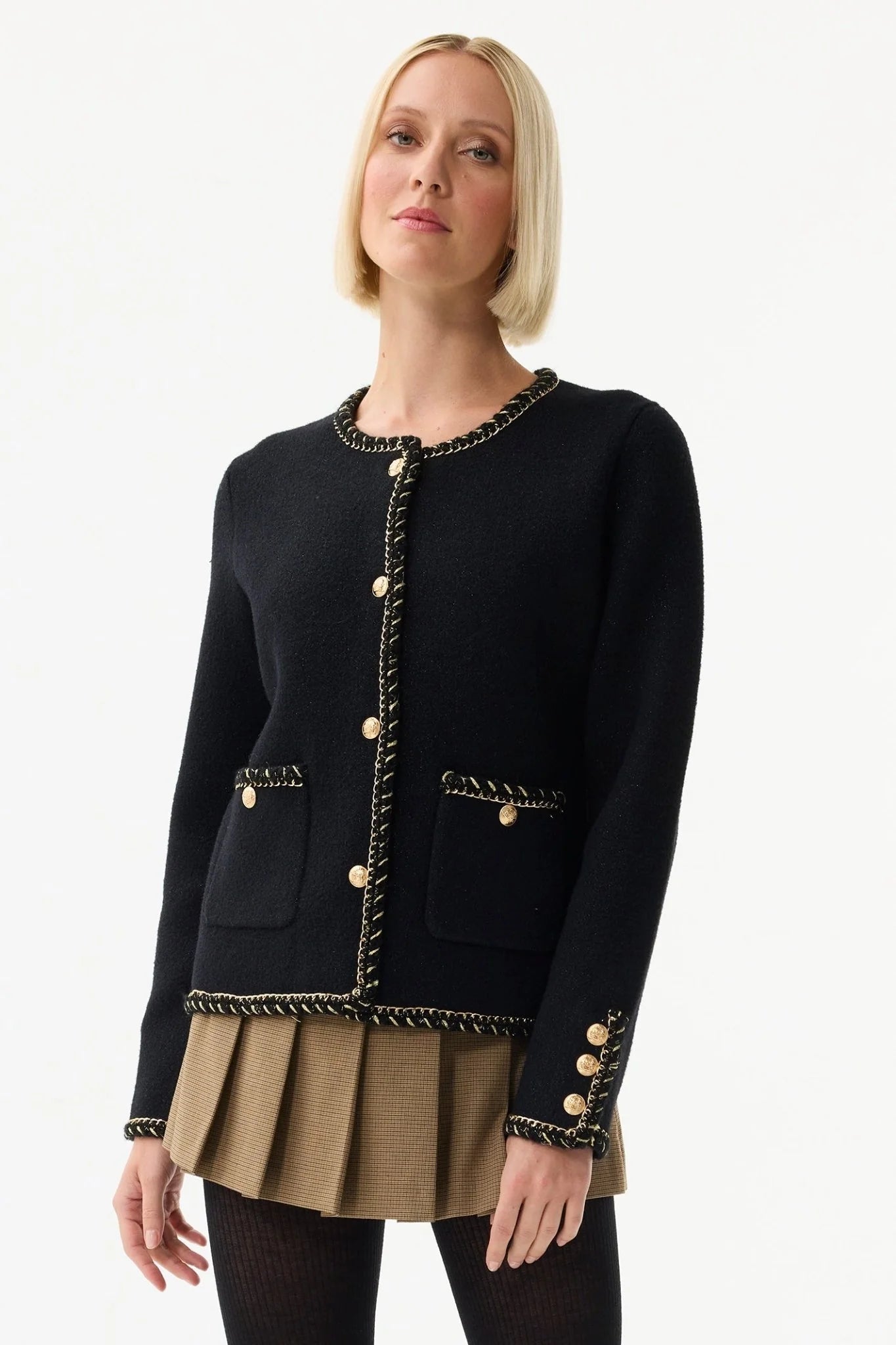 Gold Detailed Cardigan