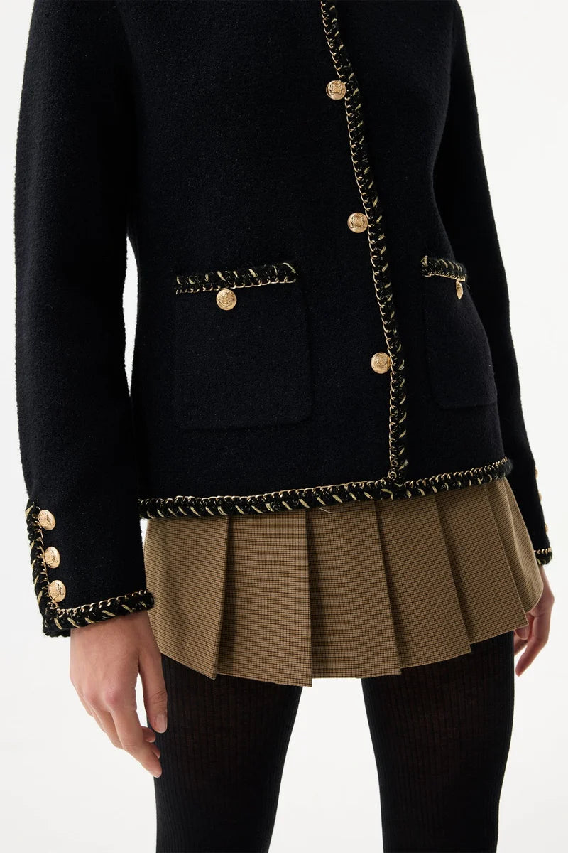 Gold Detailed Cardigan