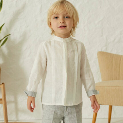 Ceremony linen shirt and shorts set
