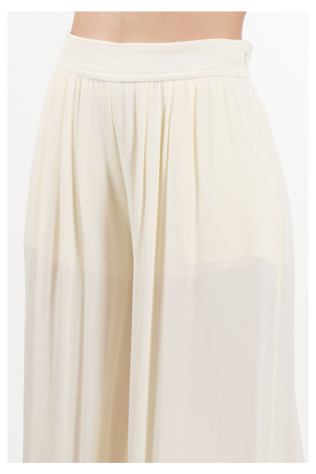 Chiffon flared pants